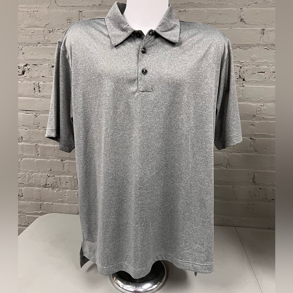 adidas Heather Gray ClimaLitePolo Shirt